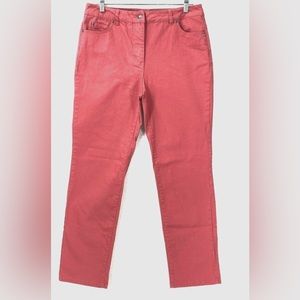 Blair Flst Waist Washed Denim Capri, 16w